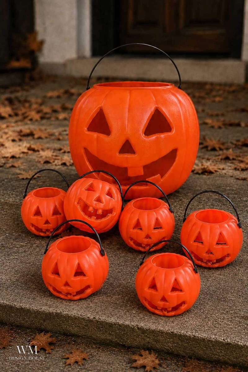 DIY Halloween Lanterns From Old Trick or Treat Buckets