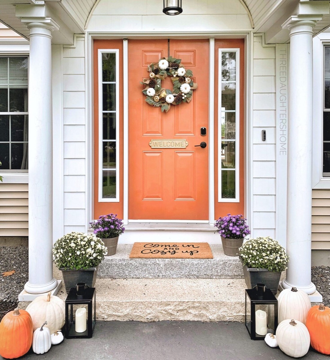 Tips for Decorating a Fall Front Entry – Three Daughters Home
